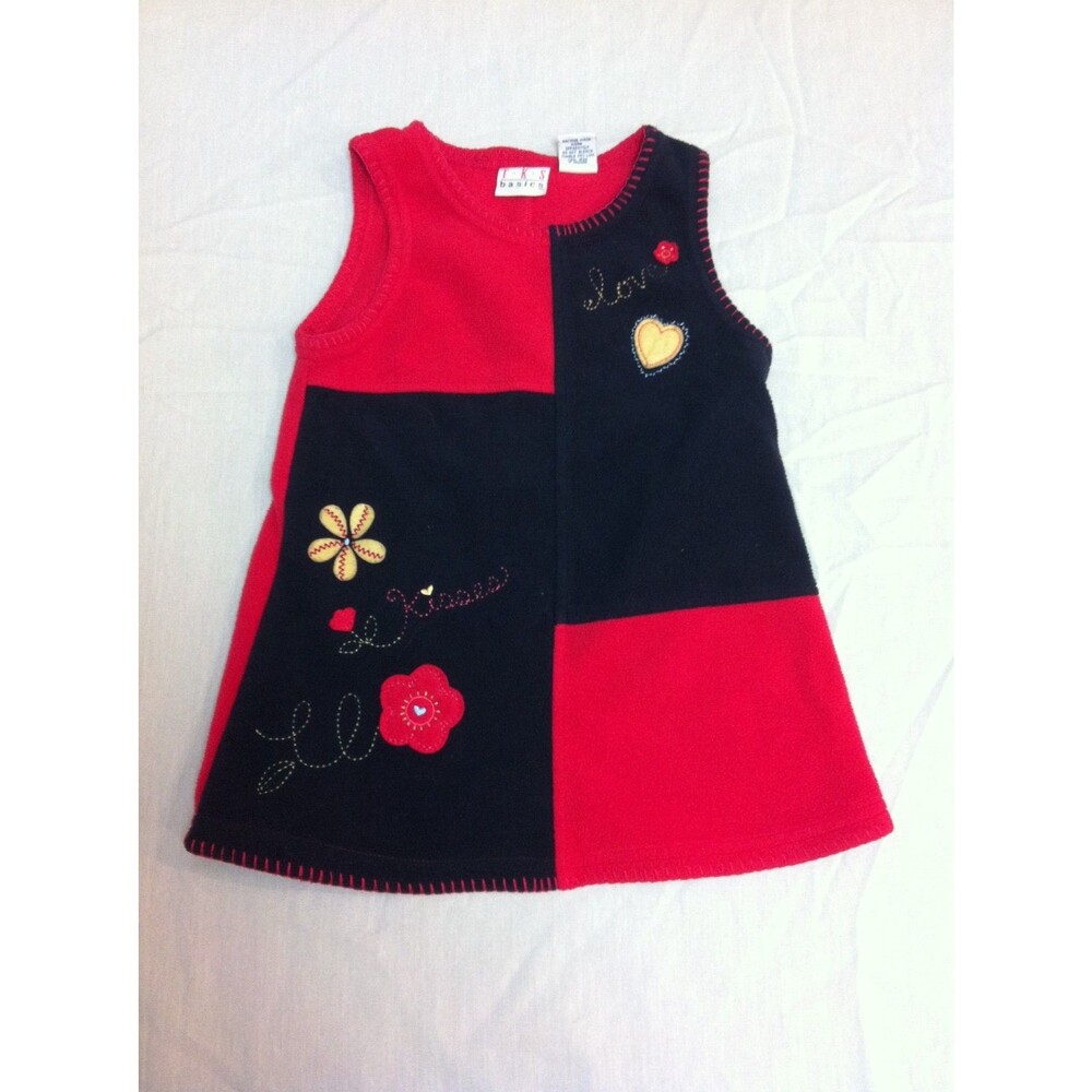TKS BASICS GIRLS FLEECE DRESS SIZE 2T